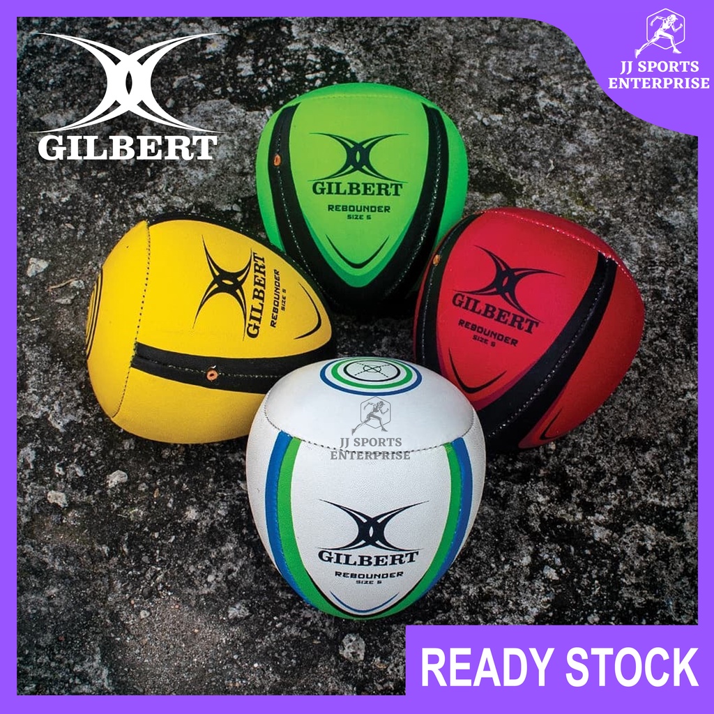 Gilbert Rebounder Match Training Ball Pass Catch Gilbert Rugby Ball