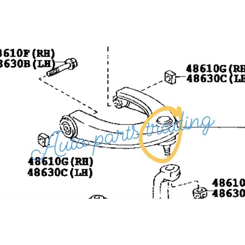 LEXUS IS250 GSE20 FRONT TOP UPPER BALL JOINT JAPAN Shopee Malaysia