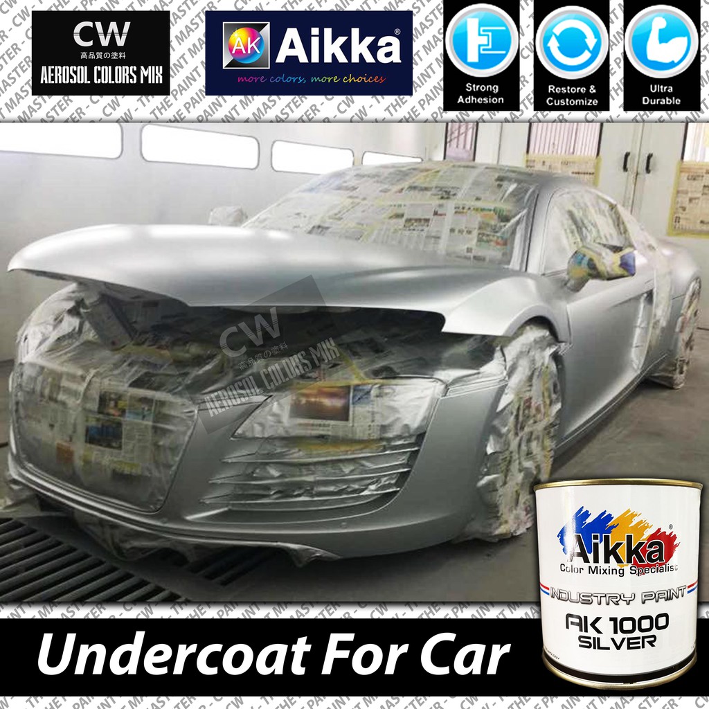 spray kereta chrome kelabu Harry Wallace