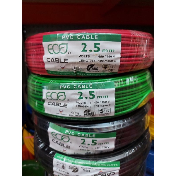 2.5mm SIRIM Pure Copper PVC Wire / 2.5mm Electrical Cable 100 Pure