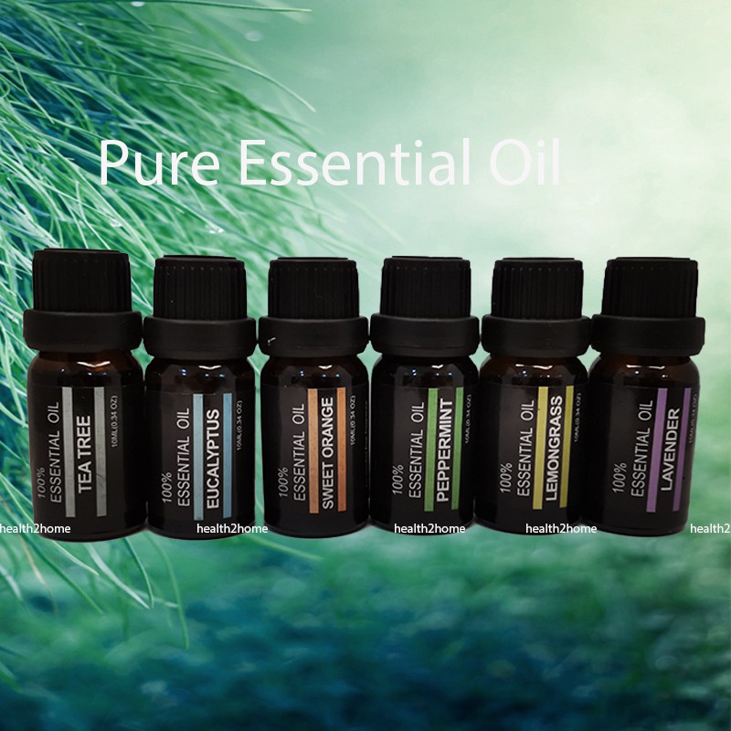 Pure 6 100 Pure Essential Oil 6 x 10ML Aroma therapy 6 Pack sets for