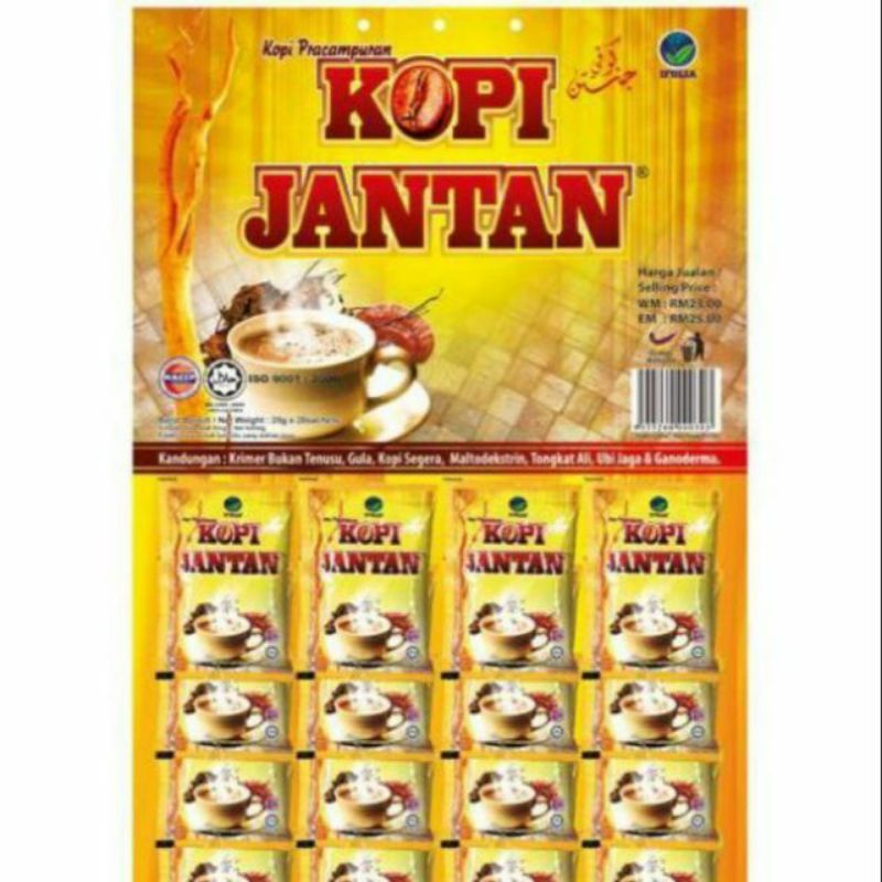 KOPI JANTAN 25gram/Sachets Shopee Malaysia