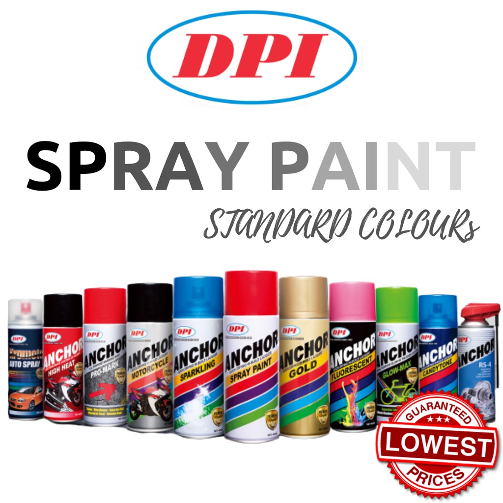 ANCHOR DPI SPRAY PAINT (WE HAVE THE MOST VARIETY OF COLORS) STANDARD COLOUR (page 1) 400ML