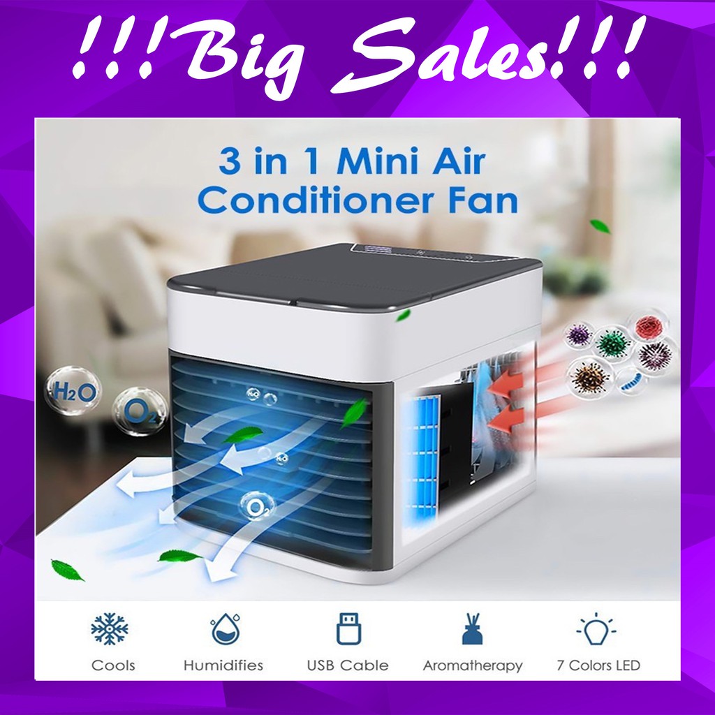 Mini Fan Personal Cooling Air Portable Compact Small Floor