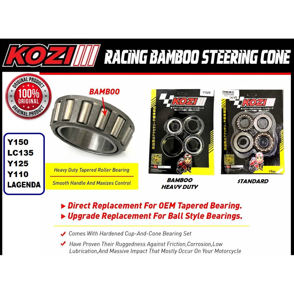 Ori KOZI Y15 LC Y125 LAGENDA Y110 STEERING CONE BEARING