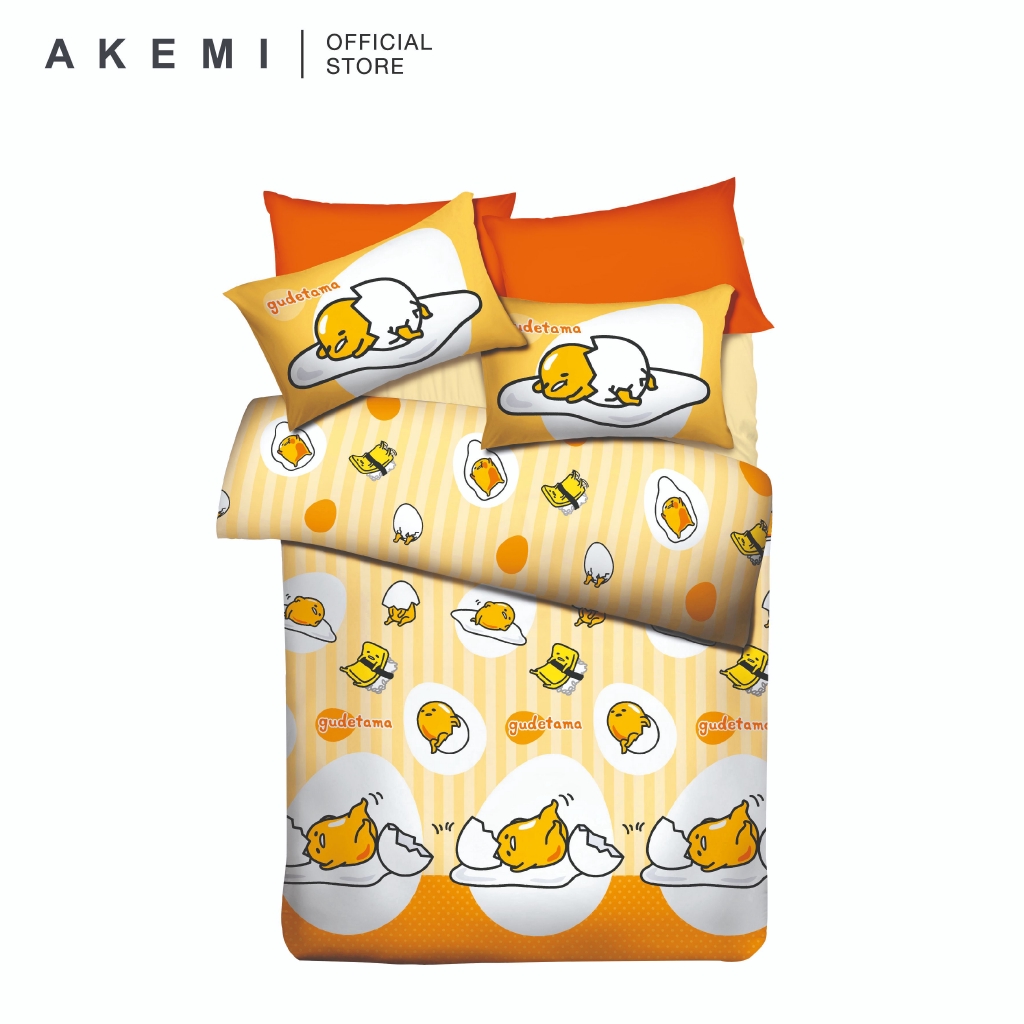 Gudetama Fitted Bedsheet Set Cute Gude 480TC Shopee Malaysia