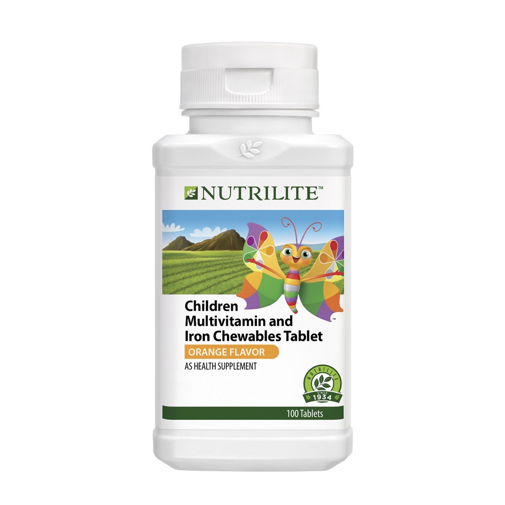 Nutrilite Children Multivitamin And Iron Chewables Tablet 100 Tab