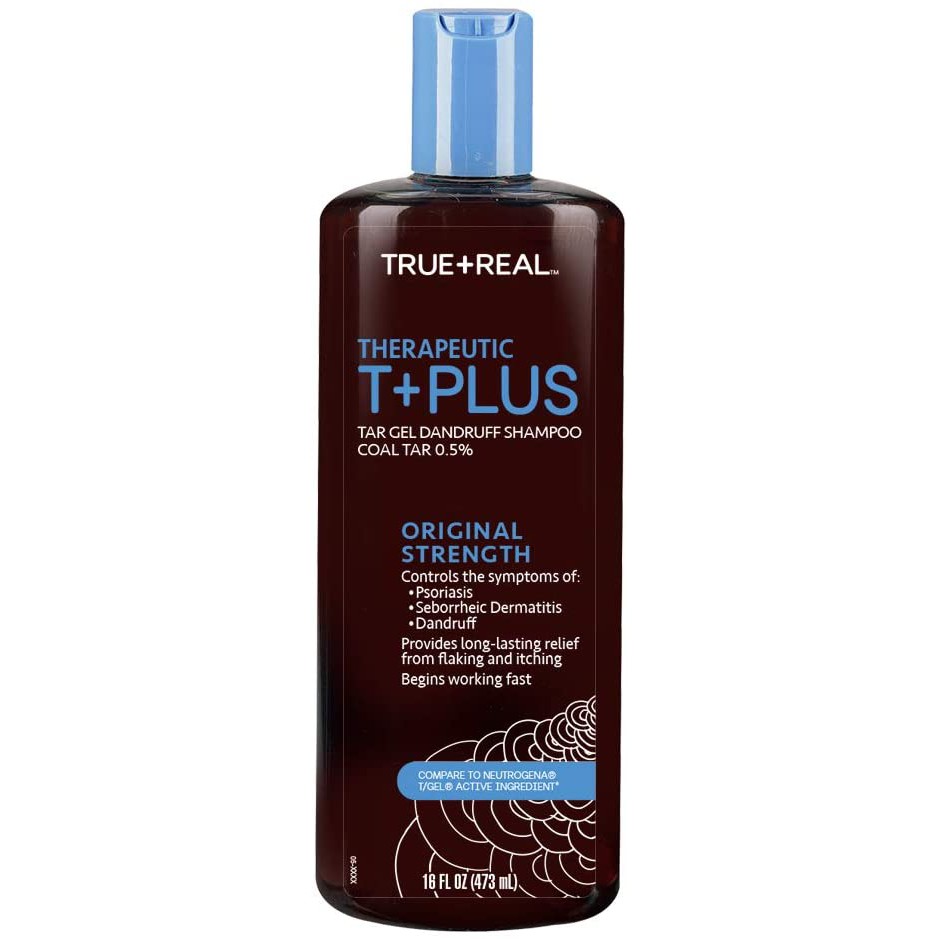 TRUE+REAL Therapeutic Plus Tar Gel Dandruff Shampoo Extra Strength