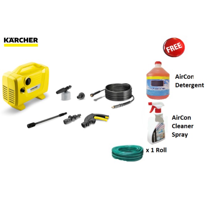 Karcher k2 power vps high pressure washer air con 100 bar + free