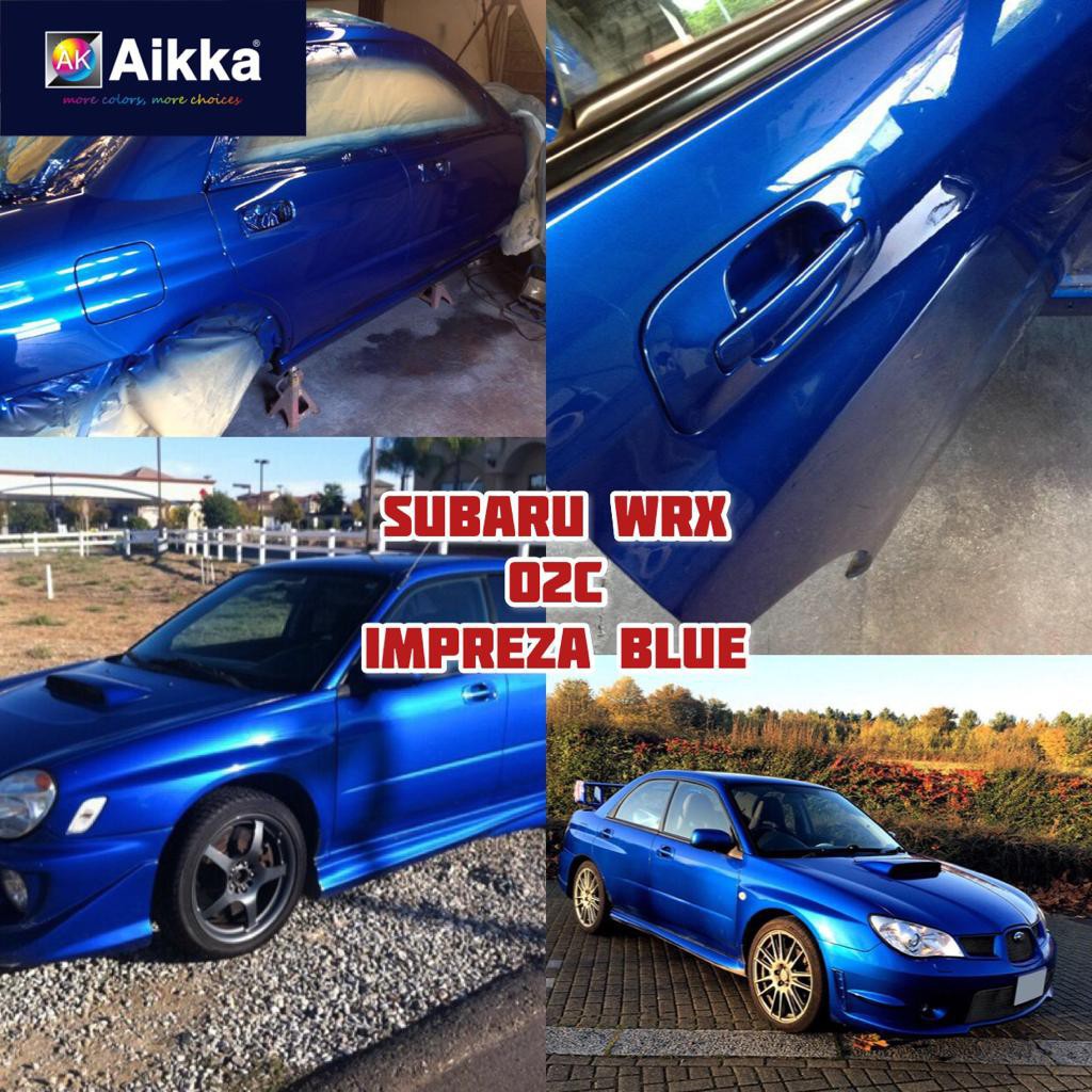 SUBARU WRX O2C IMPREZA BLUE AIKKA OEM FACTORY COLOUR 2K CAR PAINT