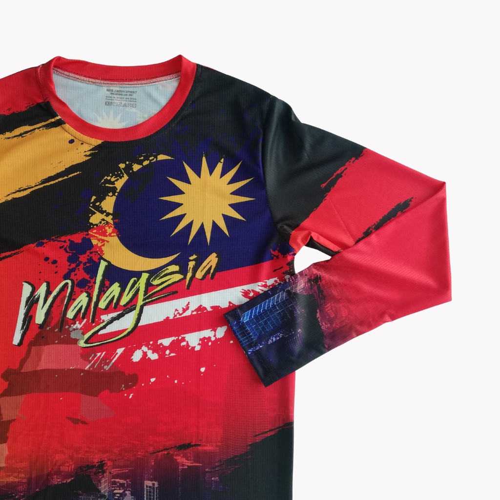 Malaysia Merdeka Commemorate Design Tee (Long Sleeve) Shopee Malaysia