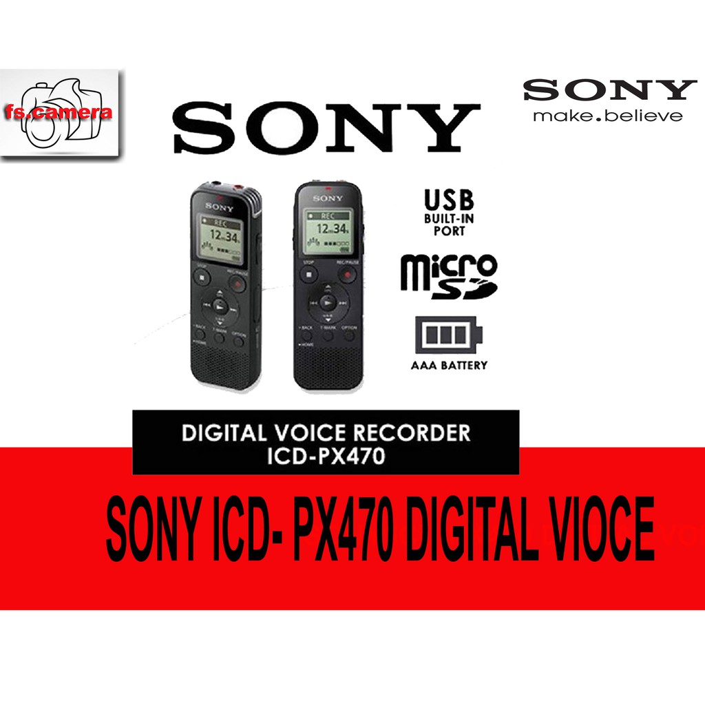 SONY DIGITAL VOICE RECORDER ICDPX470 ICD PX 470 Shopee Malaysia