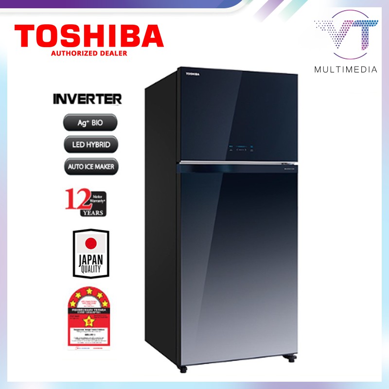 Toshiba 661L 2Doors Duo Hybrid, Inverter Refrigerator GRAG66MA / GR