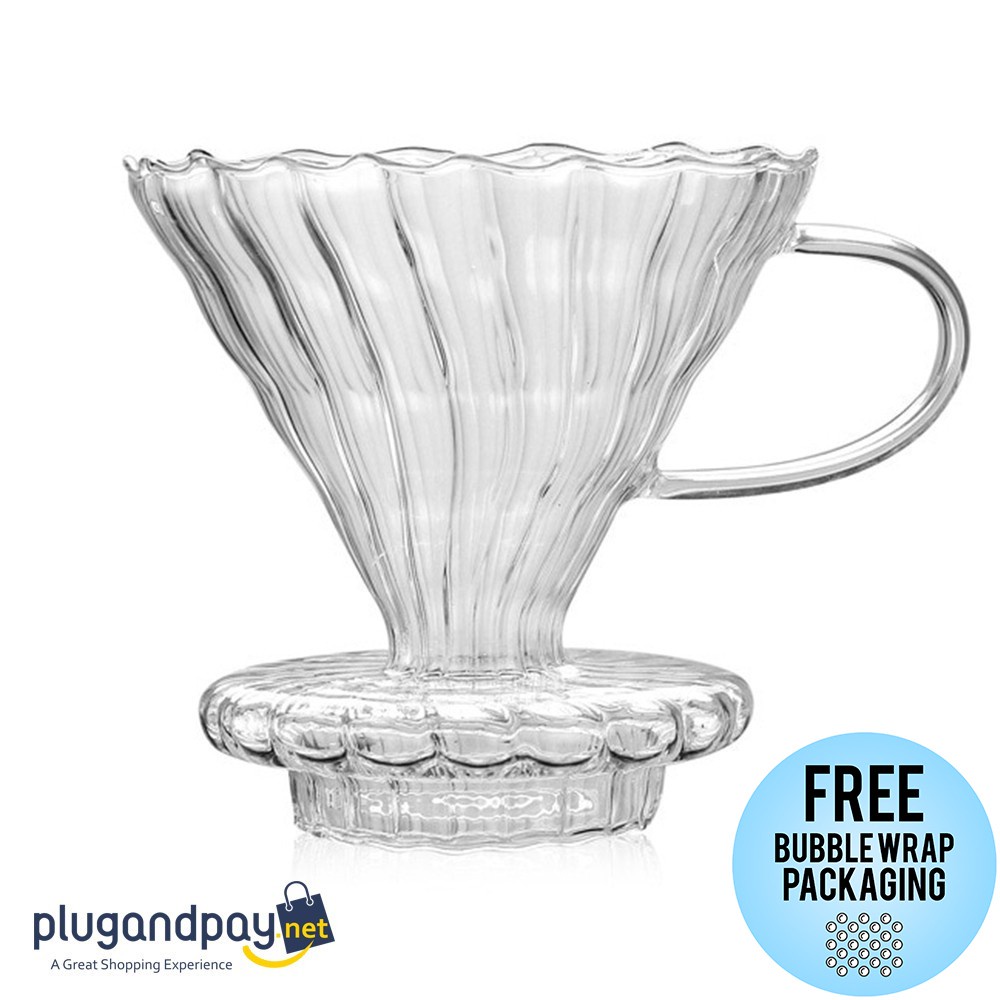 V60 Coffee Dripper Paperless Coffee Filter Glass Coffee Filter SE101