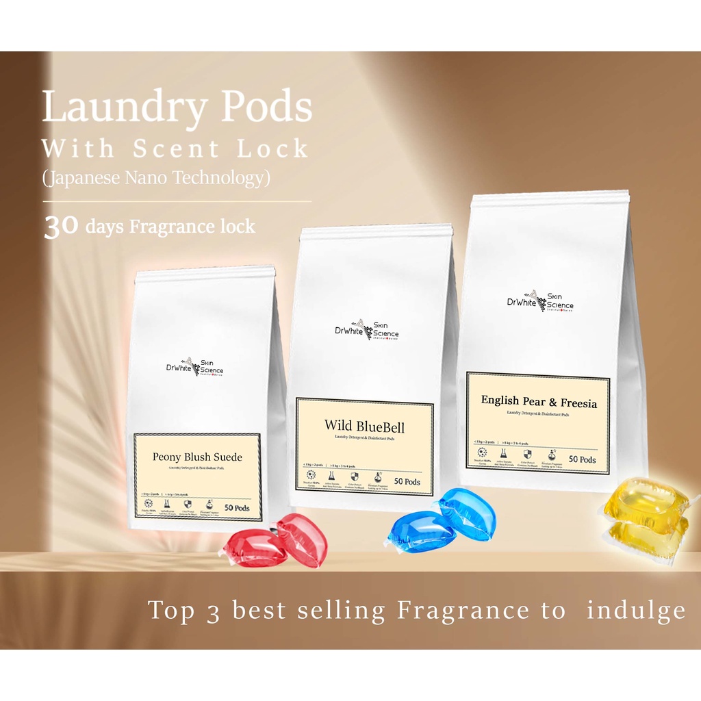 Laundry Disinfectant capsule & PODS English Pear & Freesia Peony