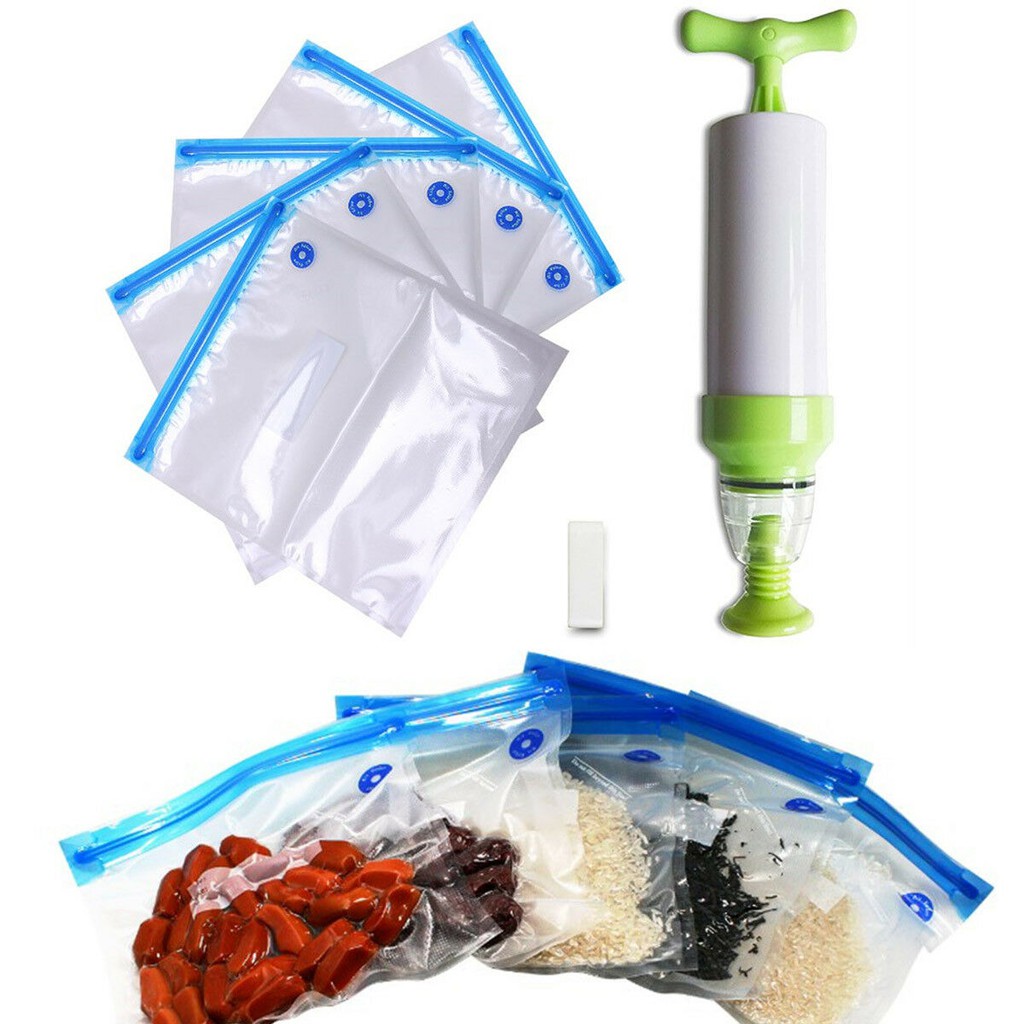 (Ready Stock) Sous Vide Bags Reusable Vacuum Sealed Bag Food Saver