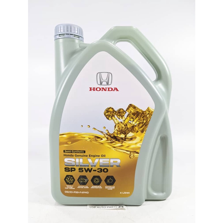 (NEW PACKAGING) Honda SILVER SP 5W-30 Original Honda Engine Oil Semi