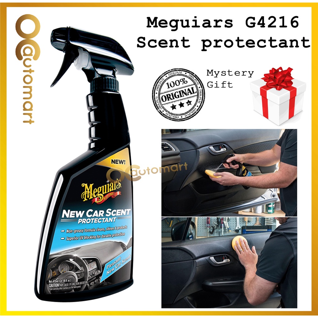 ( Free Gift ) Meguiars G4216 New Car Scent Protectant 473ml Meguiar's