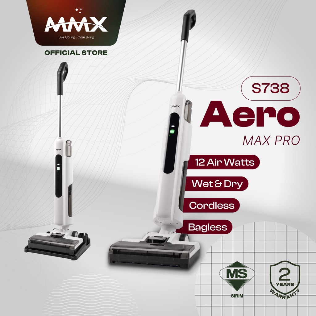 MMX Aero Max Pro S738 Wet & Dry TurnKey Cordless Vacuum Cleaner Floor