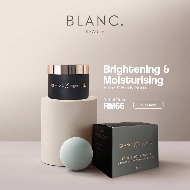 [READY STOCK SARAWAK] BLANC X Sugardoll Face & Body Scrub Shopee Malaysia