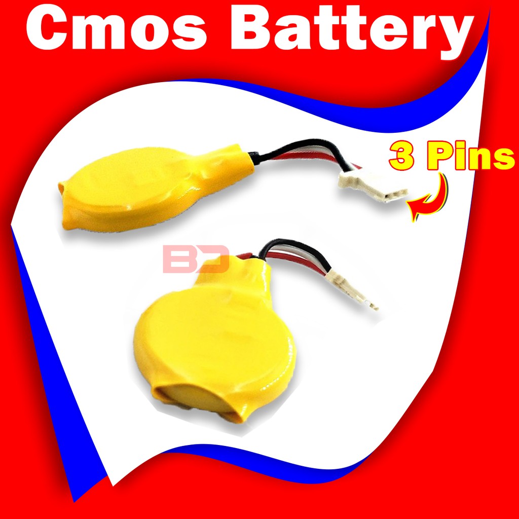 3 Pins Cmos Battery 3V Coin Cell Battery For Laptop Notebook
