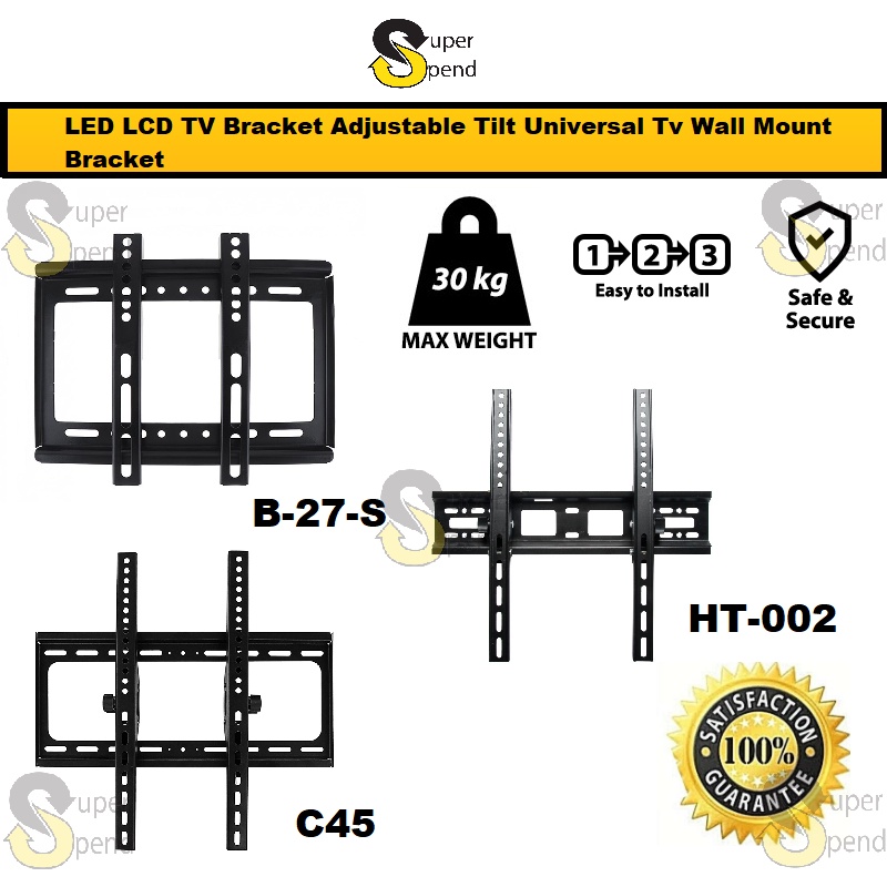 [ 14" 55" ] LED LCD TV Bracket Adjustable Tilt Universal Tv Wall