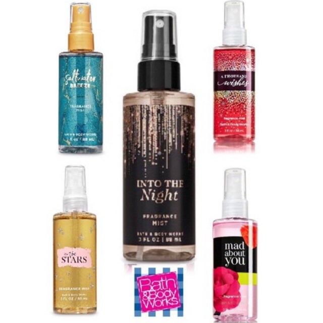 Bath and body works mist travel size 88ml body mist bath & body works