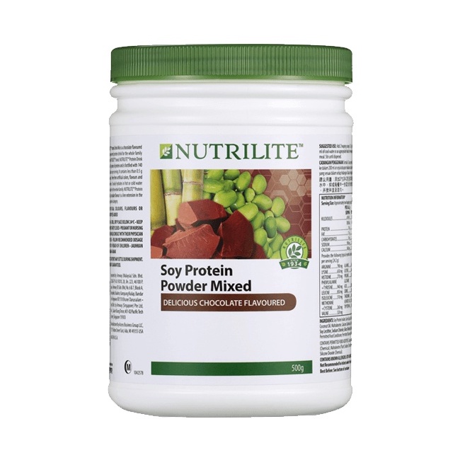Nutrilite soy protein powder mixed chocolate 500g Shopee Malaysia