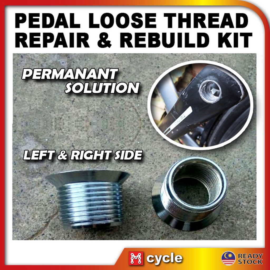 Bicycle Crank Pedal Spindle Pedals Thread Repair / Restoring Tools