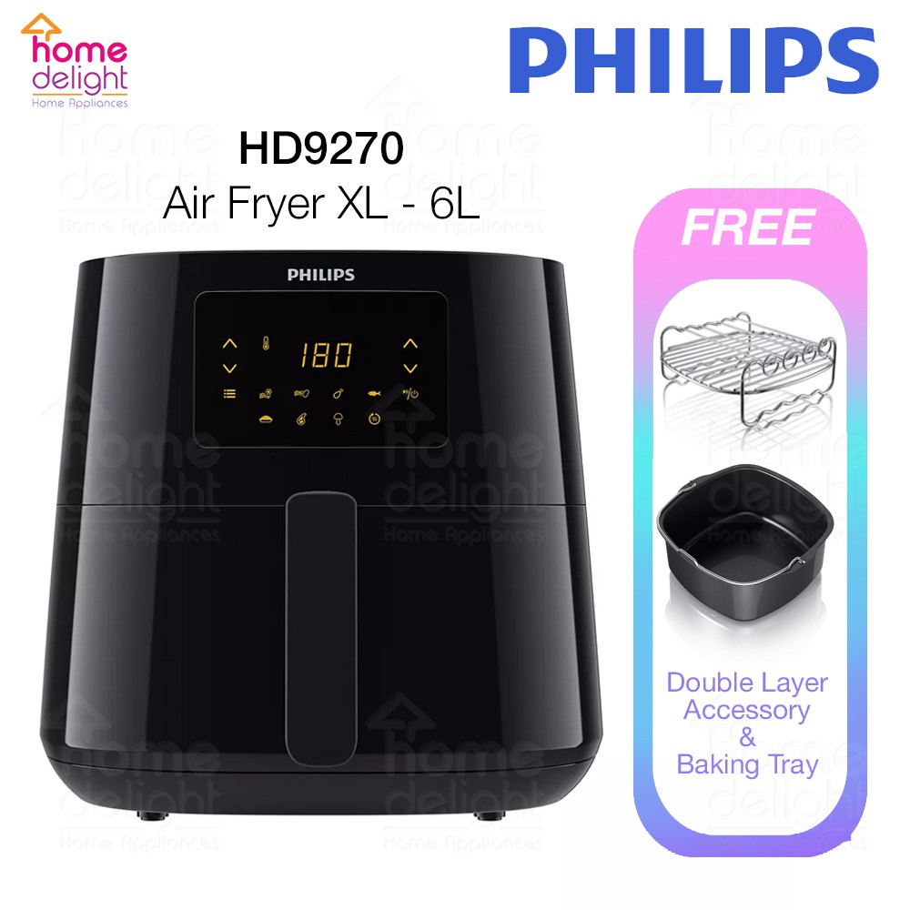 Philips Air Fryer XL (1.2KG ,6.2L) [HD9270 /91] / HD9220 /20 Air Fryer