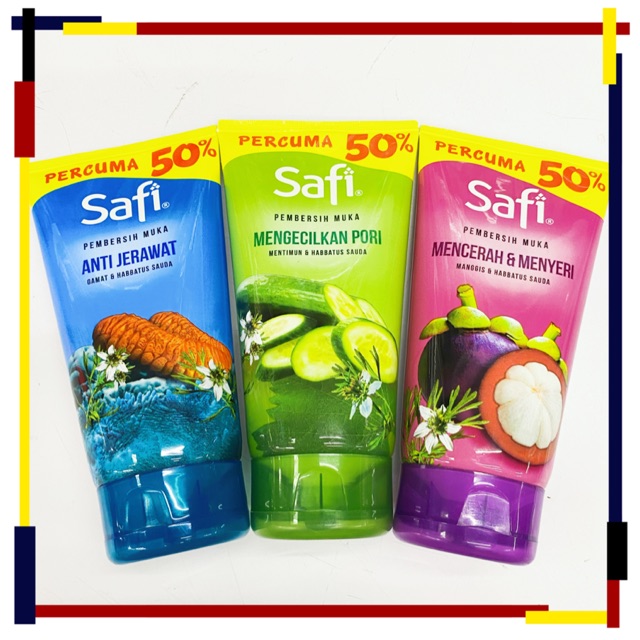 Safi Pembersih Muka 100g+50g Shopee Malaysia