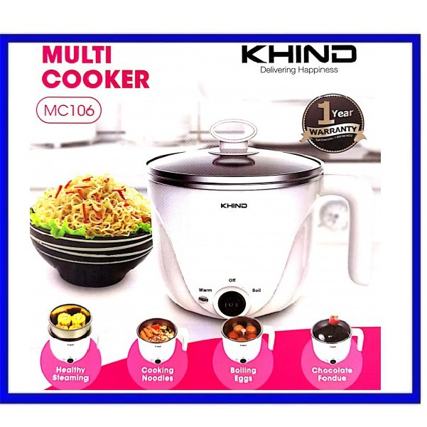 KHIND 2 Tier Mini Multi Cooker 1 Little Electric Cooker Shopee Malaysia