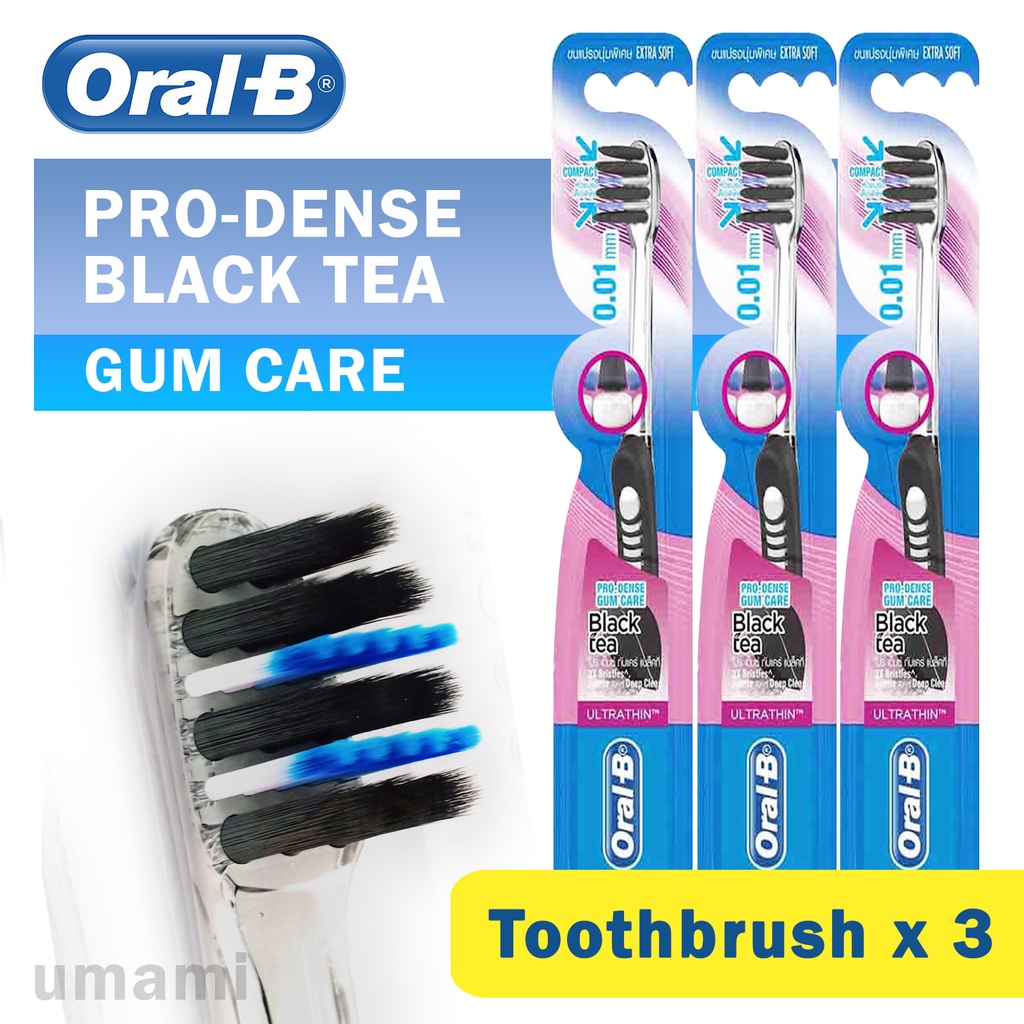Oral B Ultrathin Pro Dense Gum Care Black Tea (Extra Soft) Toothbrush