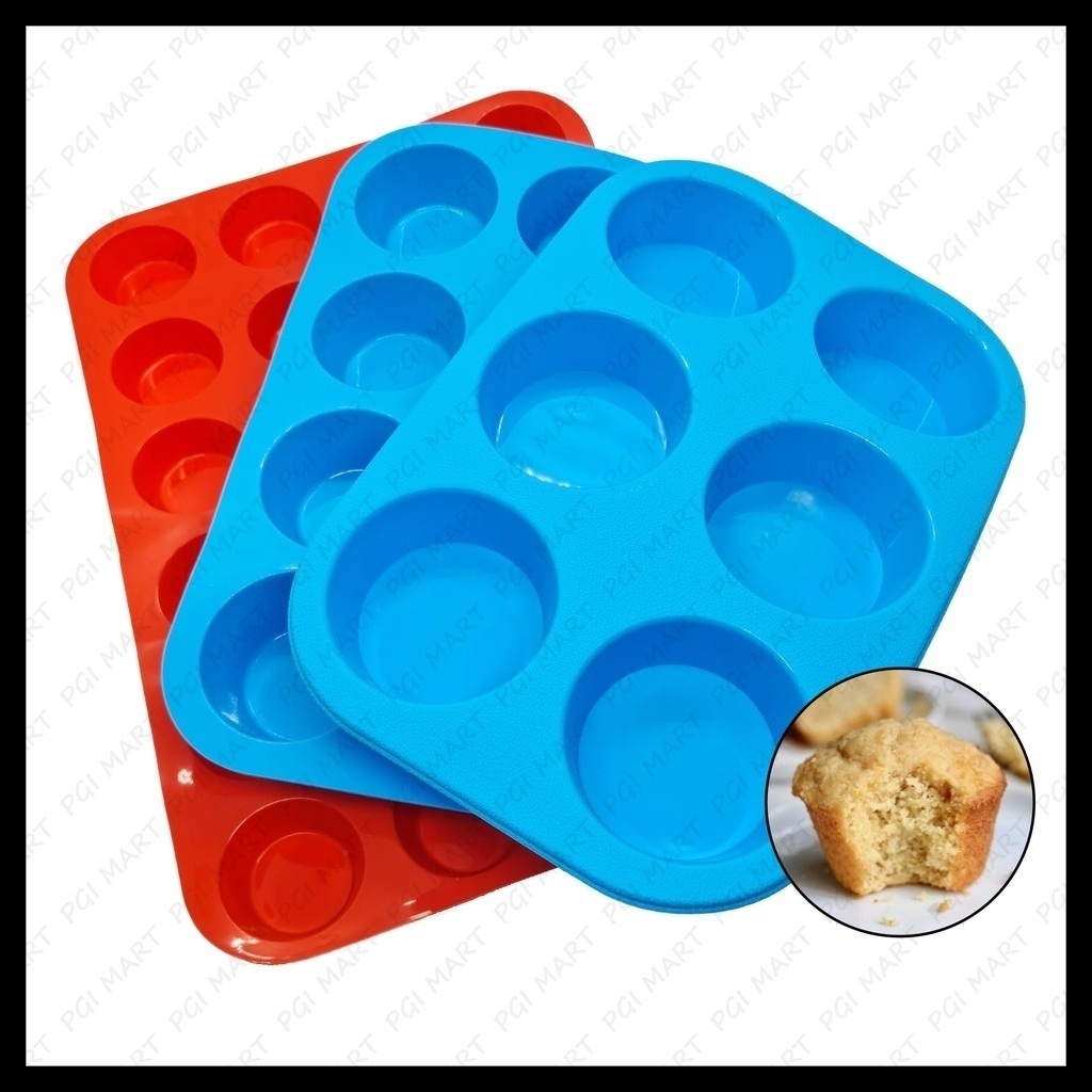 Silicone Cupcake Pan & Silicone Mini Muffin Pan Set Silicone Muffin Pans for Baking Nonstick