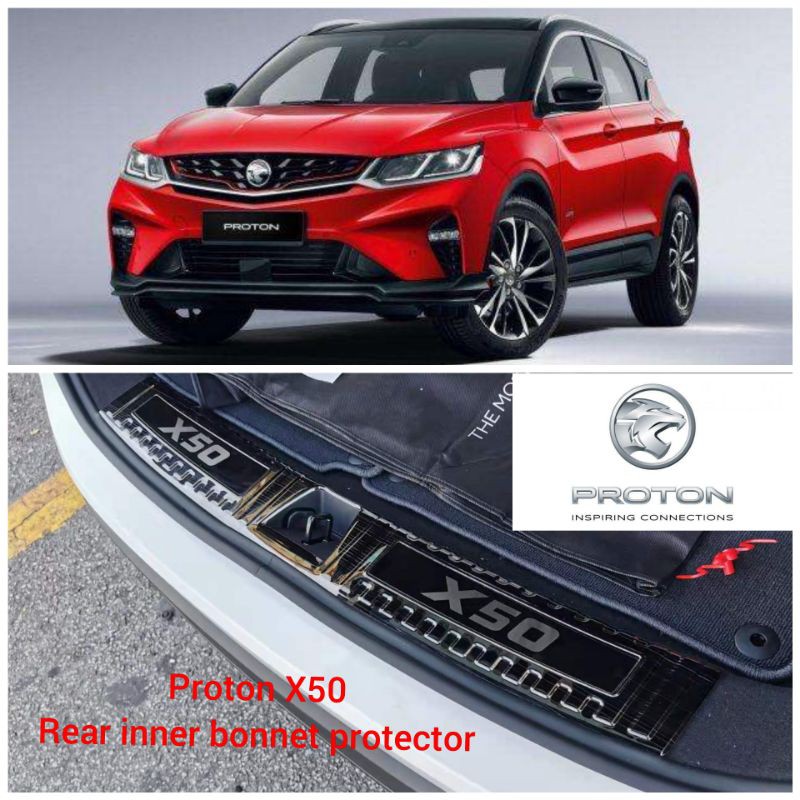 Proton X50 rear inner protector black titanium X 50 accessories
