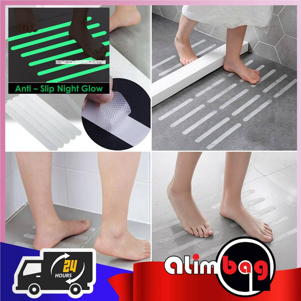GadTech 10pcs Anti Slip Bath Grip Stickers Non Slip Shower Strip Door