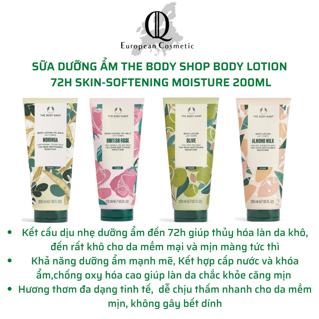 The Body Shop Body Lotion Body Lotion Moisturizes Soft, Firm Skin, Restores Dry Skin, Chapped