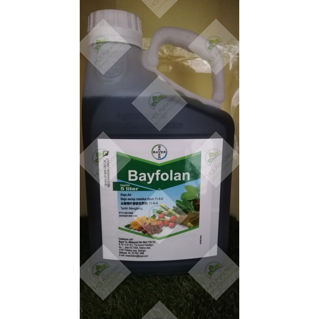 Bayer Bayfolan Foliar Fertilizer NPK 1186 5 LITER Shopee Malaysia