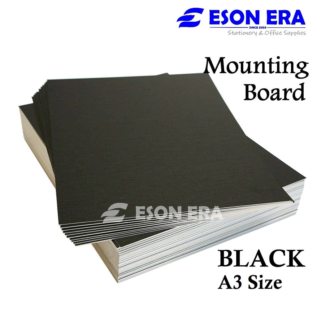 [A3] Mounting Board A3 800gsm Black 1pc Shopee Malaysia