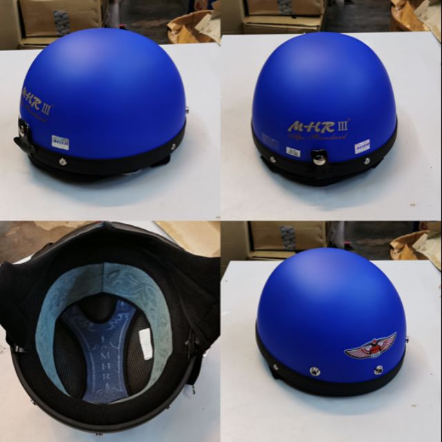 MHR HELMET STENG MATT BLUE 100ORIGINAL Shopee Malaysia