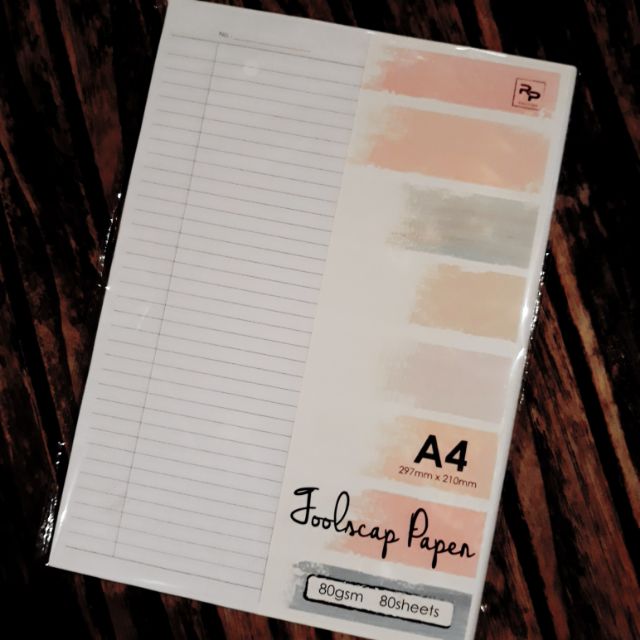 80pcs 80gsm Foolscap Paper / Exam Sheet / Test Pad / Kertas Kajang A4