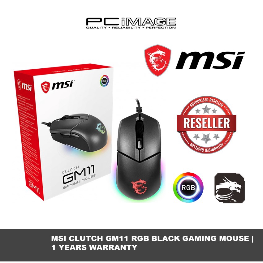 MSI CLUTCH GM11 GAMING MOUSE Shopee Malaysia