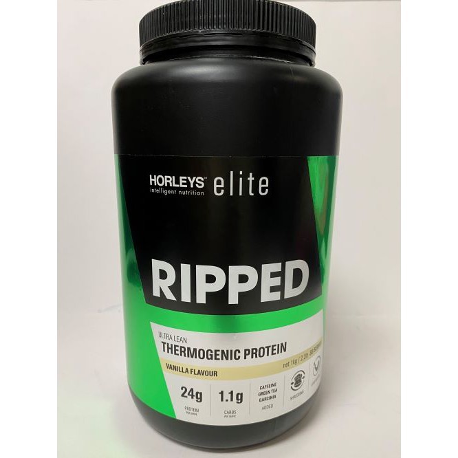 Horleys elite Ripped Ultra Lean Thermogenic Protein Vanilla 1kg(Exp 02/