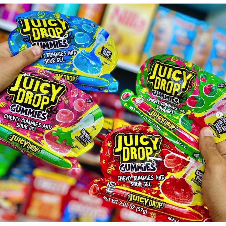 Juicy Drop Gummy Candy, Sweet Gummies & Sour Gel Pen, Candy usa