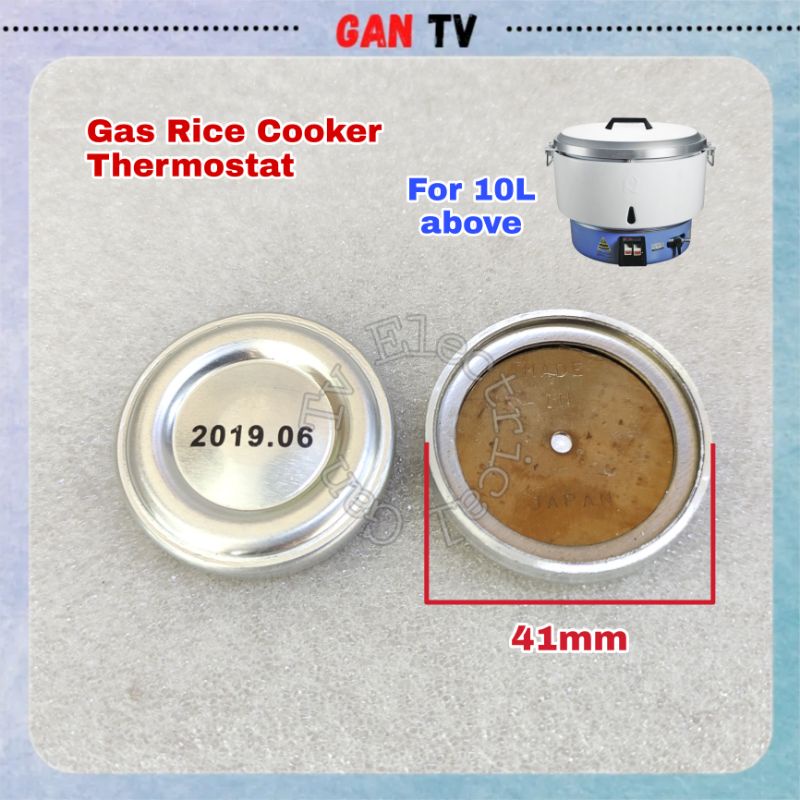 GANTV 10L Above Commercial Gas Rice Cooker Steel Circular