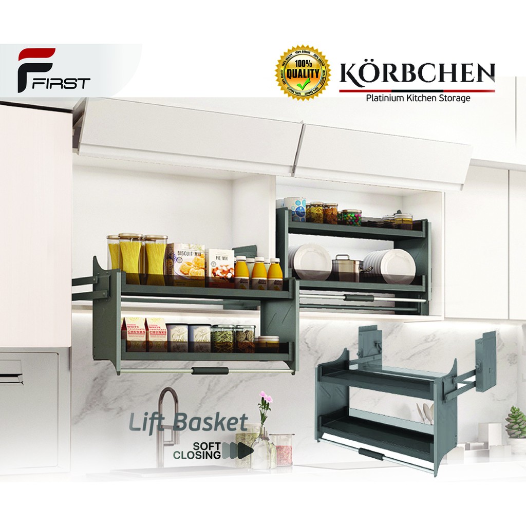 KORBCHEN Lift Basket Kitchen Storage KC P019 [READY STOCK] Shopee