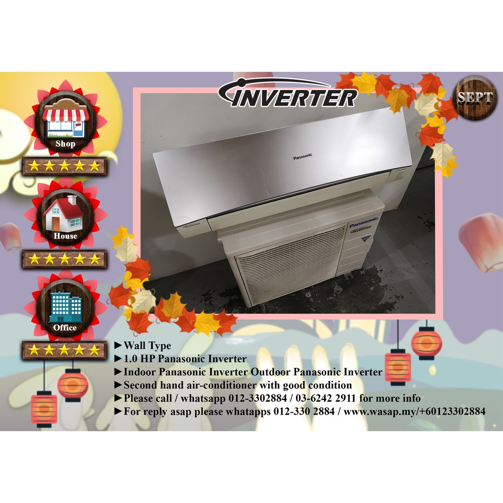 Panasonic Inverter 1.0HP Second Hand Air Conditioner AC256 Shopee