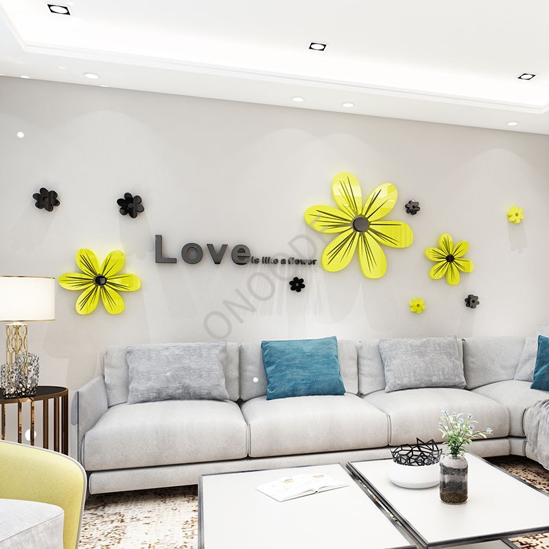 HOT NewONOODE SelfAdhesive 3D WallPaper Flower 3D Threedimensional