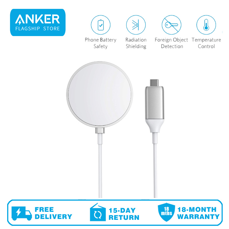 Anker A2560 Wireless Charger with 5ft Built in USBC Cable