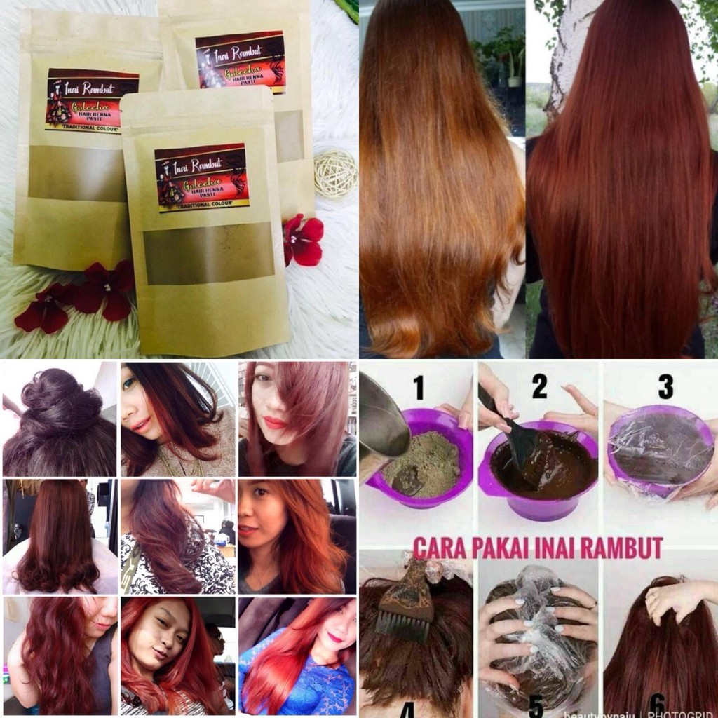 Cara Pakai Inai Serbuk Untuk Rambut